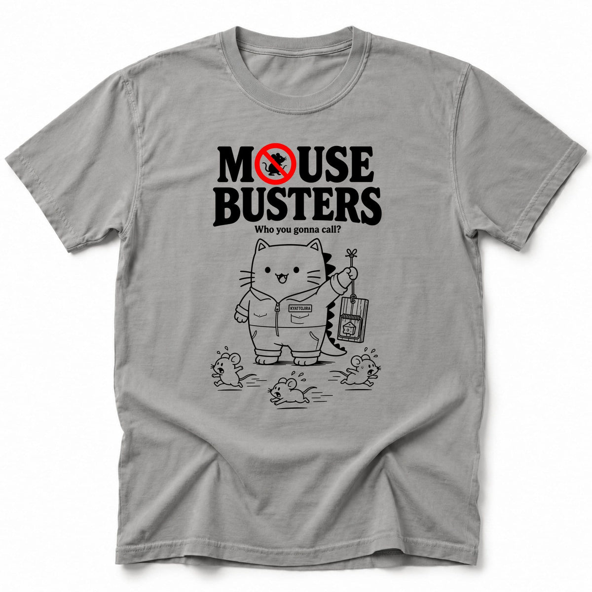 Mouse Busters T-Shirt Grey / S 44593378961945419159 T-Shirt