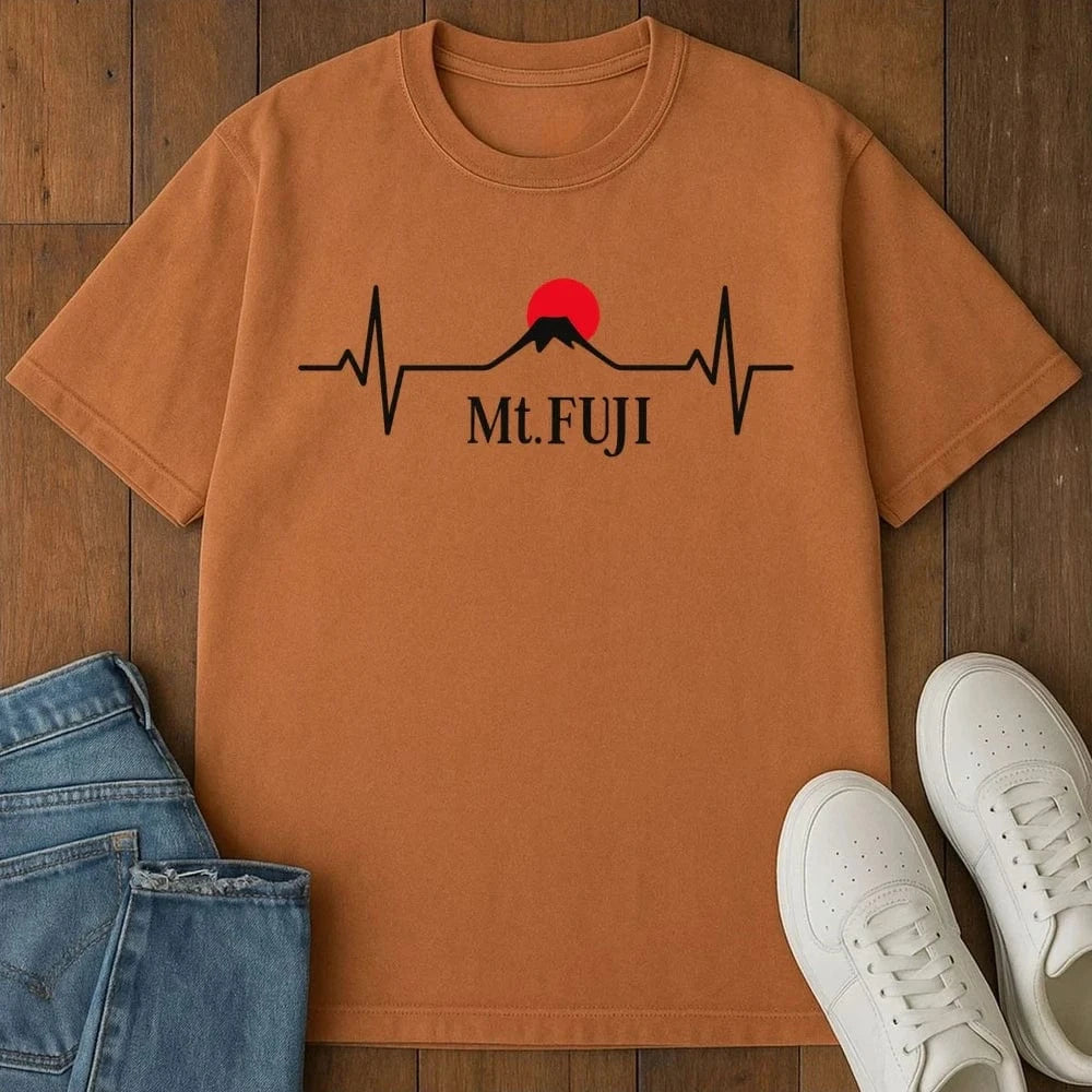Mt Fuji Heartbeat T-Shirt Yam / S 28612277633207565995 T-Shirt
