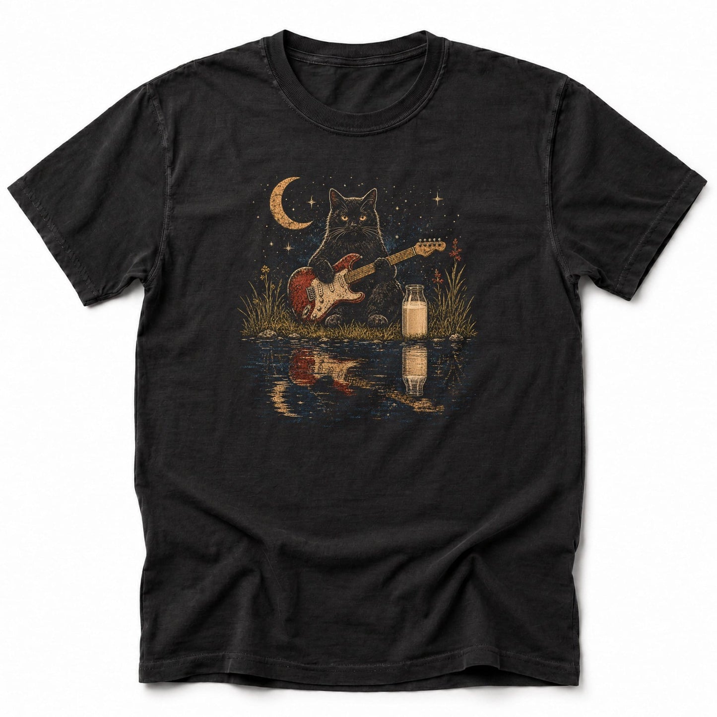 Music n Milk T-Shirt Black / S 84431233787729868134 T-Shirt