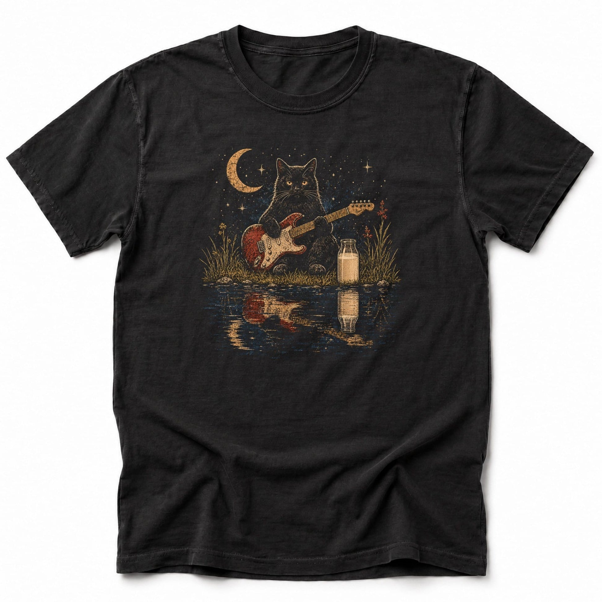Music n Milk T-Shirt Black / S 84431233787729868134 T-Shirt