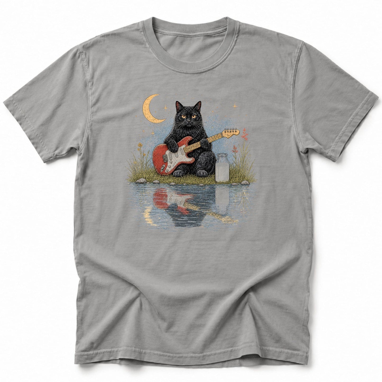 Music n Milk T-Shirt Grey / S 24493662593810113104 T-Shirt