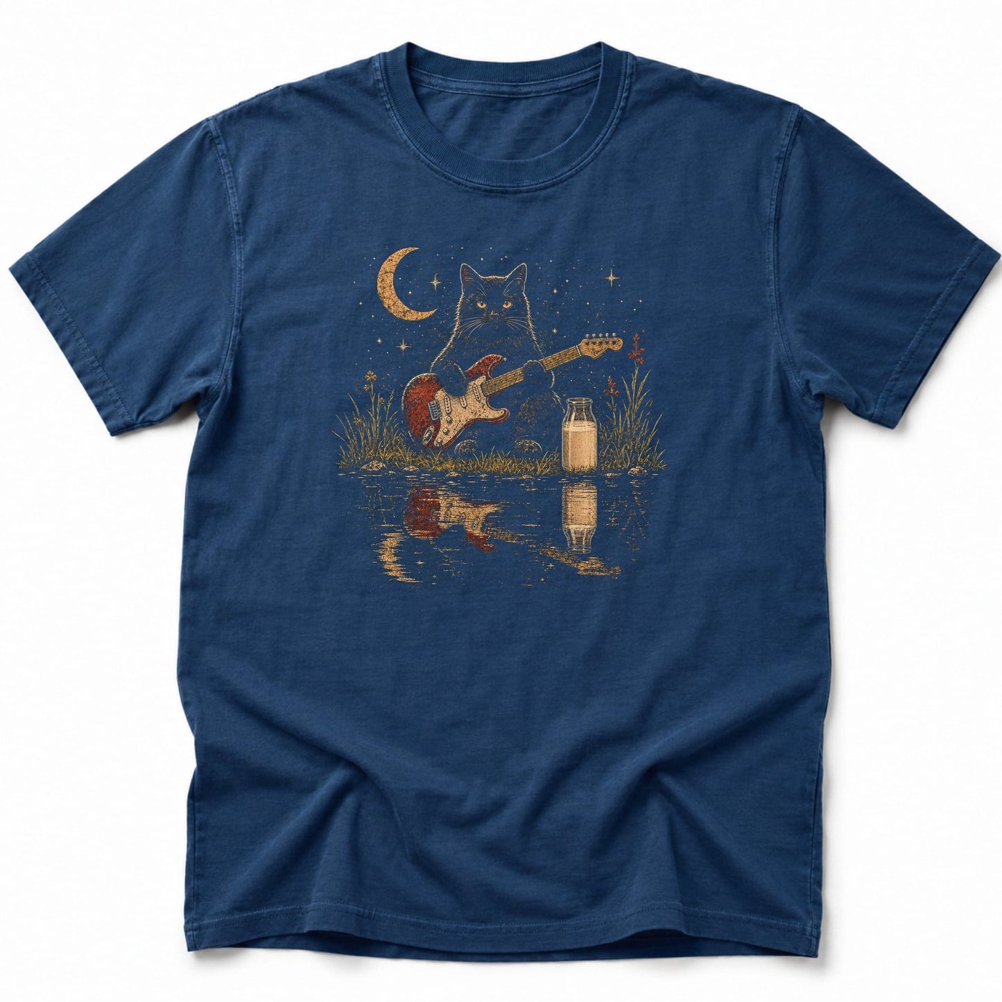 Music n Milk T-Shirt Navy / S 20341663292526037982 T-Shirt