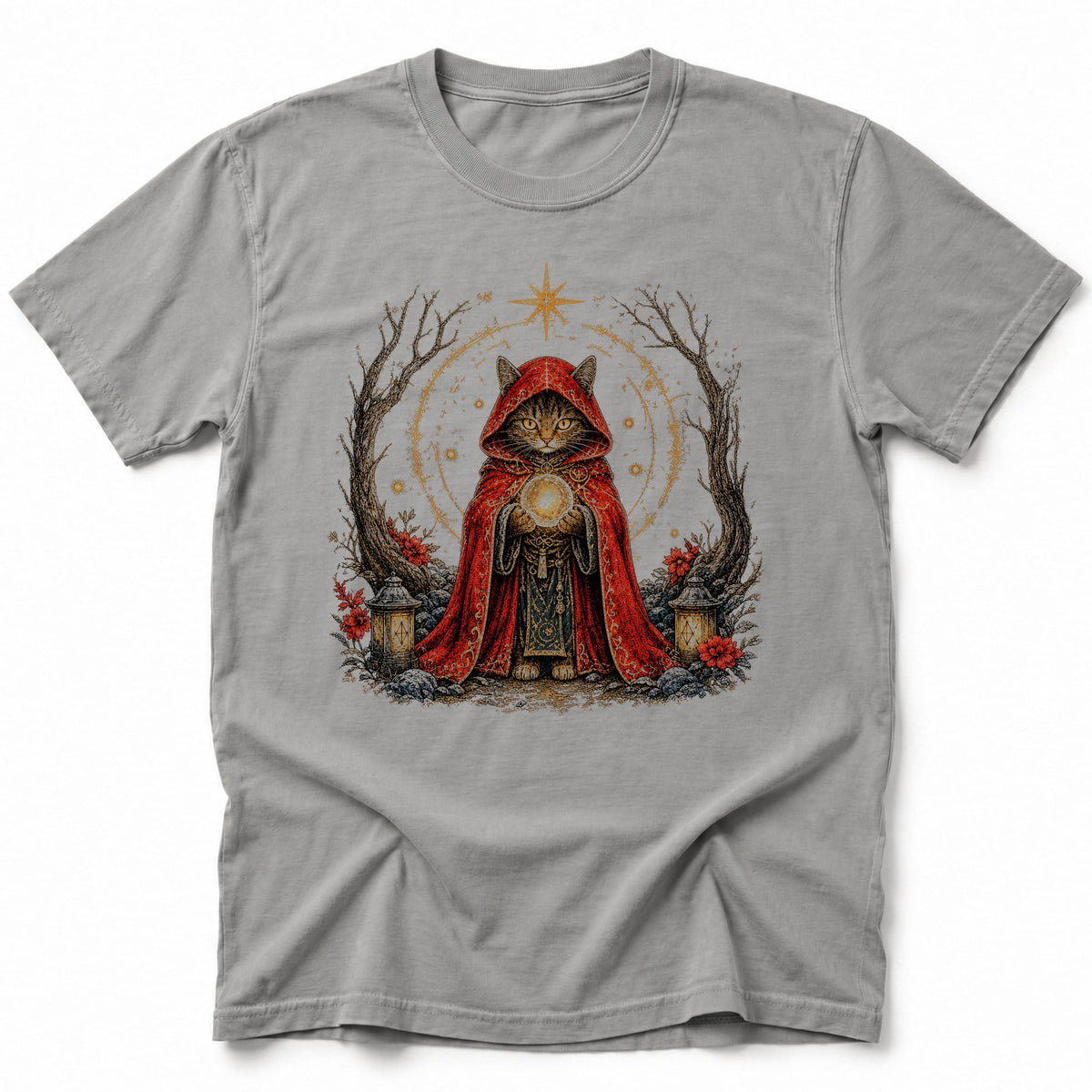 Mystic Gaze T-Shirt Grey / S 14324613116260662124 T-Shirt