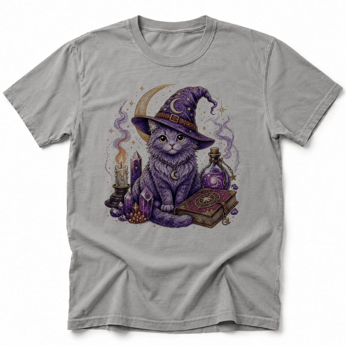 Mysticat T-Shirt Grey / S 20900193768909135285 T-Shirt
