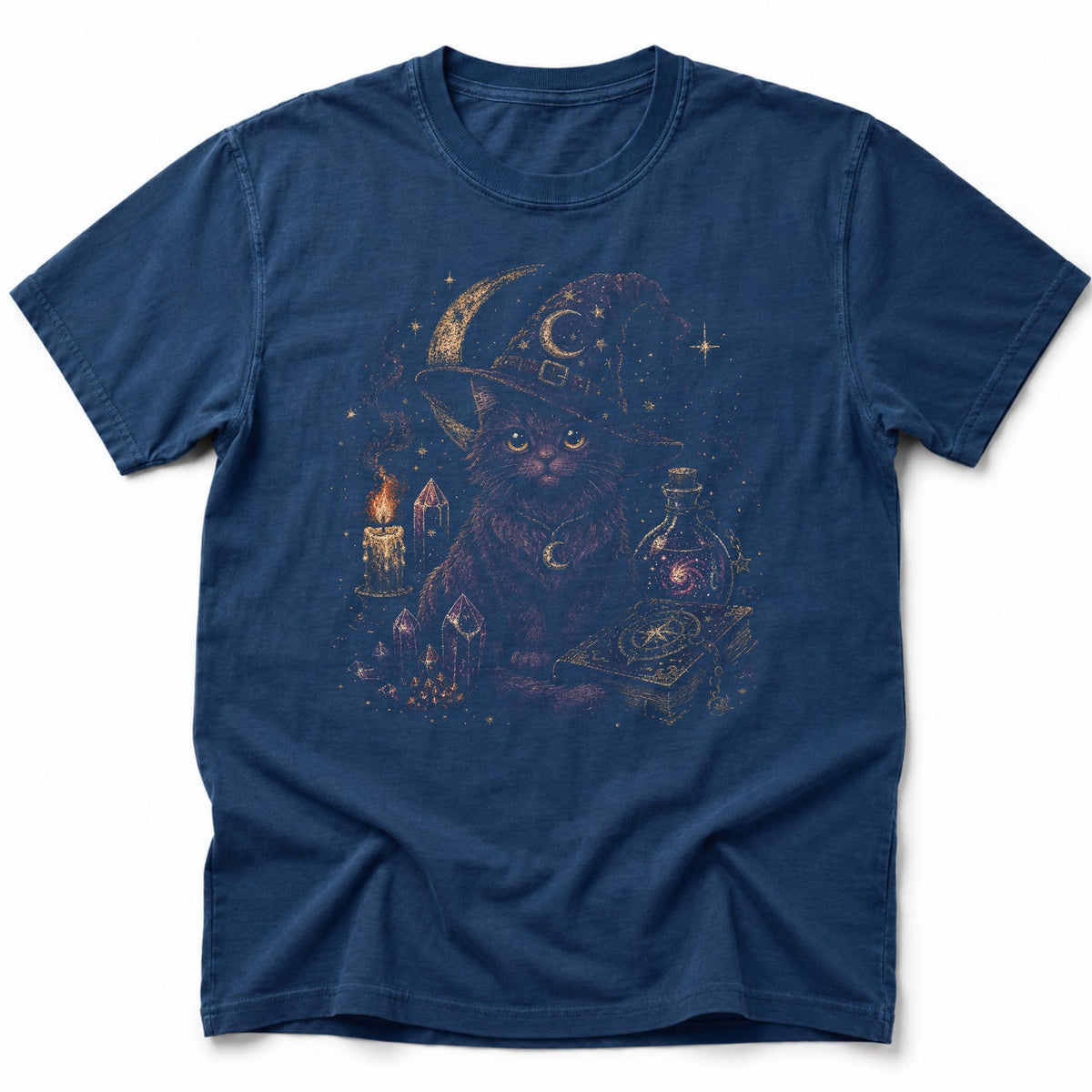 Mysticat T-Shirt Navy / S 17526950467714106072 T-Shirt