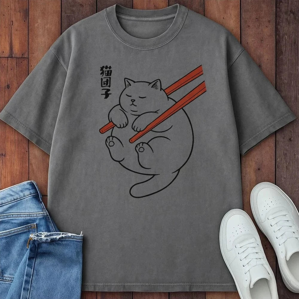 Neko Dango T-Shirt Grey / S 13606266590164332487 T-Shirt