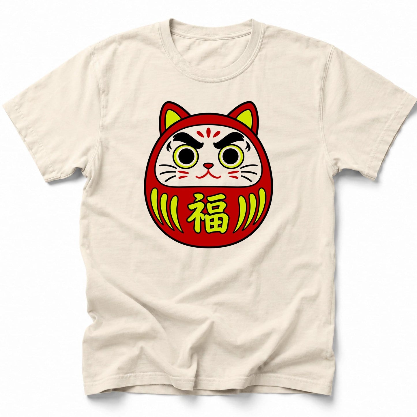 Neko Daruma T-Shirt Ivory / S 60188060188867903888 T-Shirt