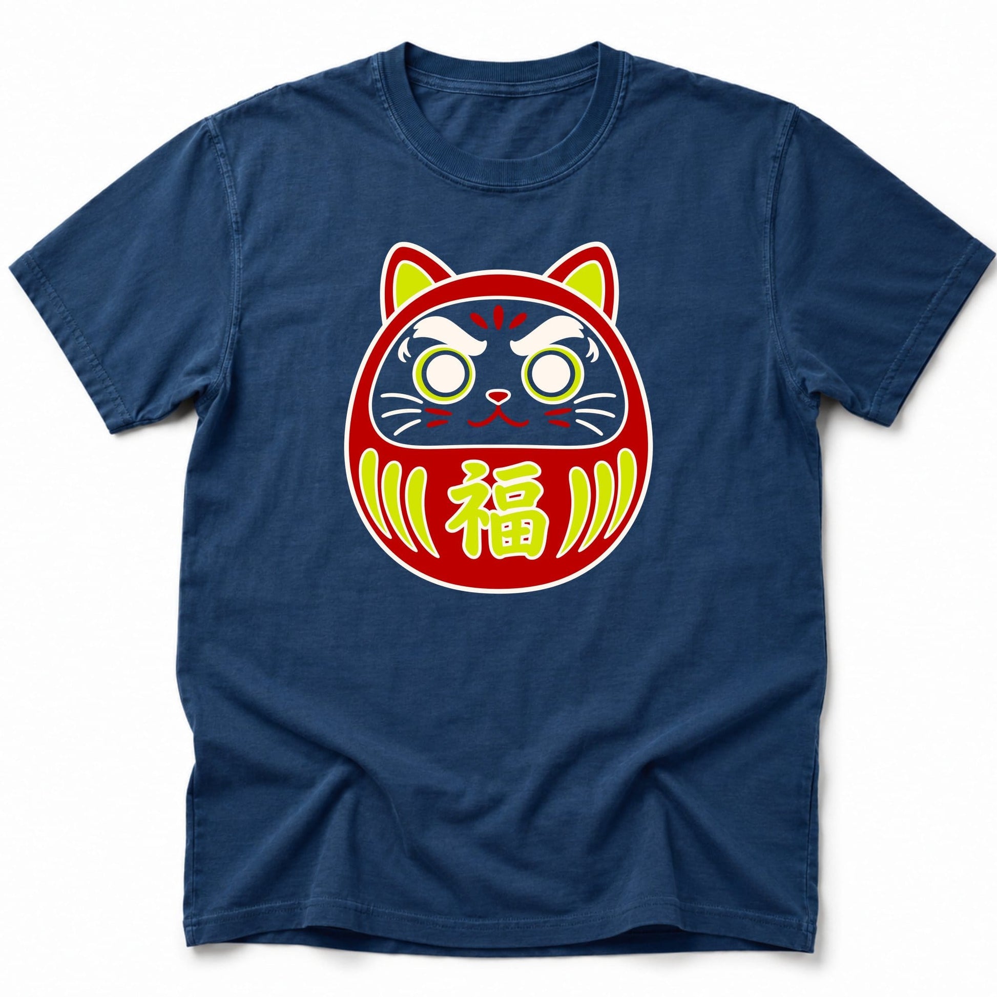 Neko Daruma T-Shirt Navy / S 93340028349023555286 T-Shirt