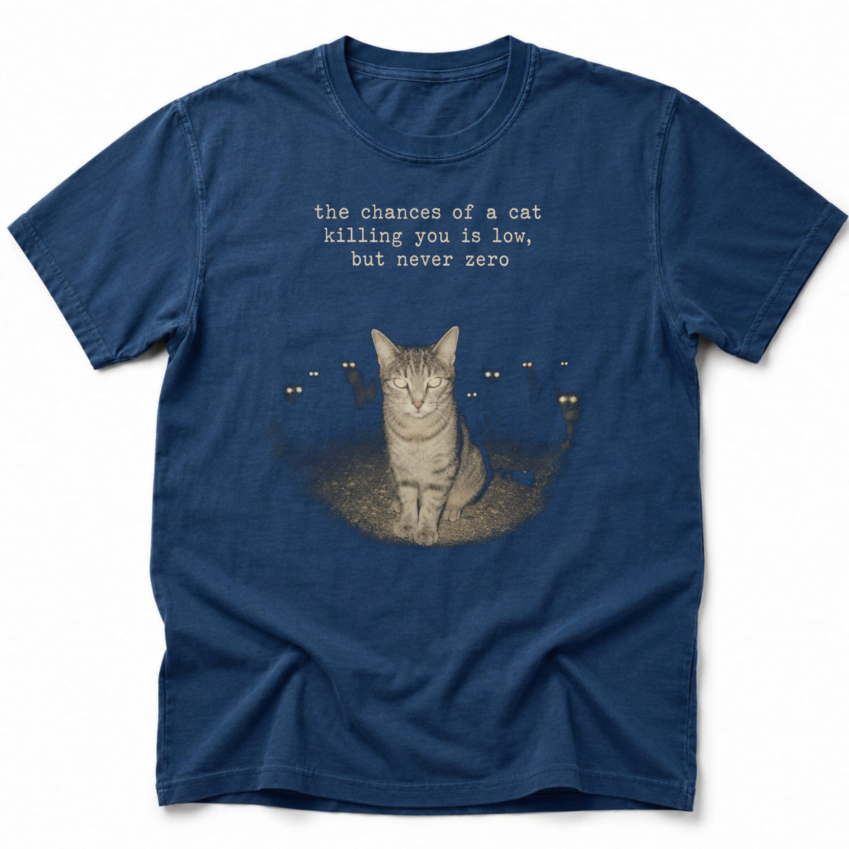 Neko Glare T-Shirt Navy / S 10706736239772517223 T-Shirt