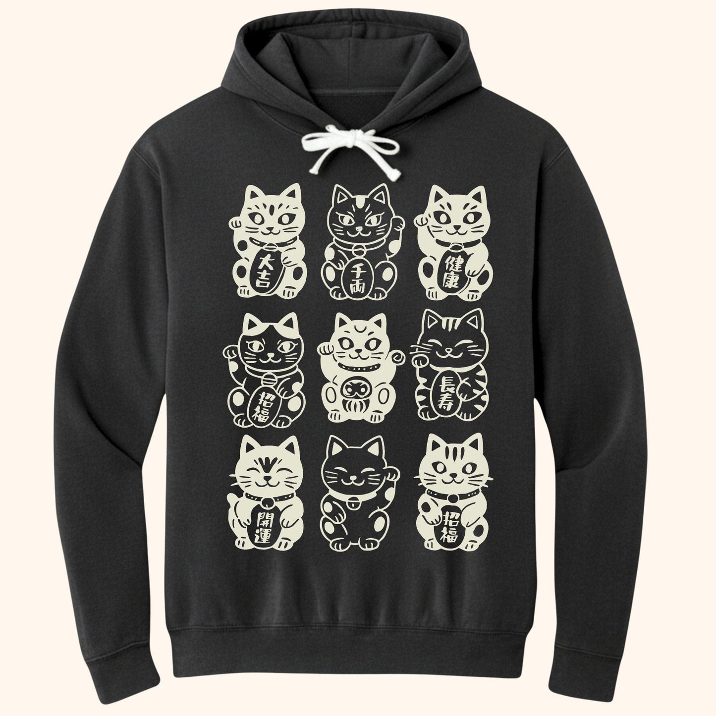 Neko Neko Fortune Squad Hoodie Black / S 31252008089493888778 Hoodie