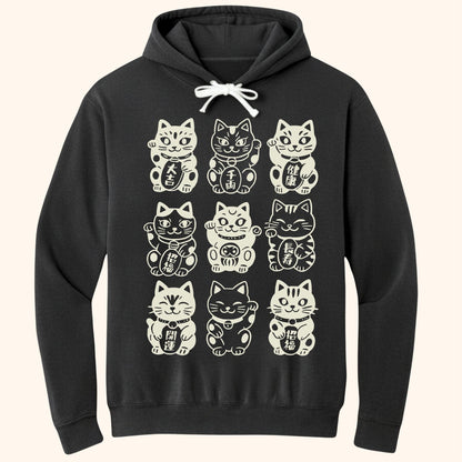Neko Neko Fortune Squad Hoodie Black / S 31252008089493888778 Hoodie