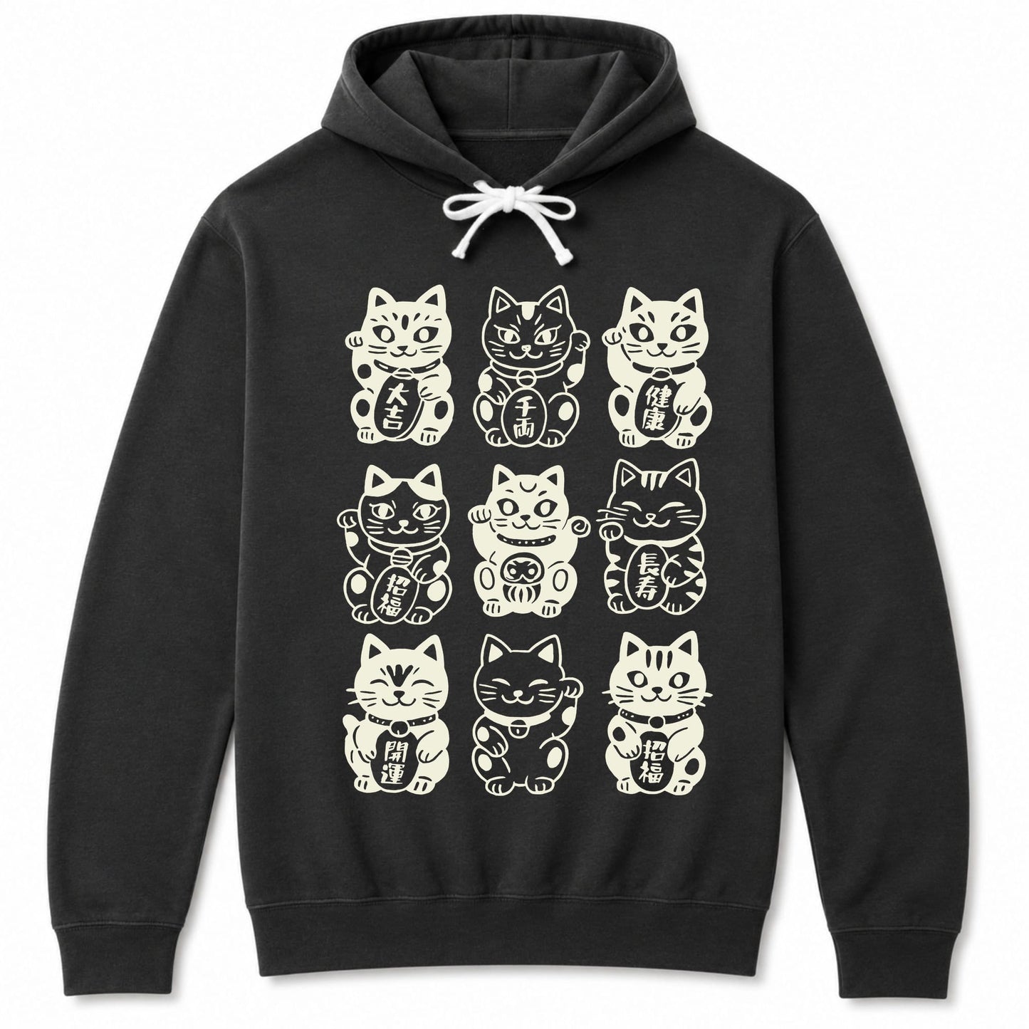 Neko Neko Fortune Squad Hoodie Black / S 31252008089493888778 Hoodie