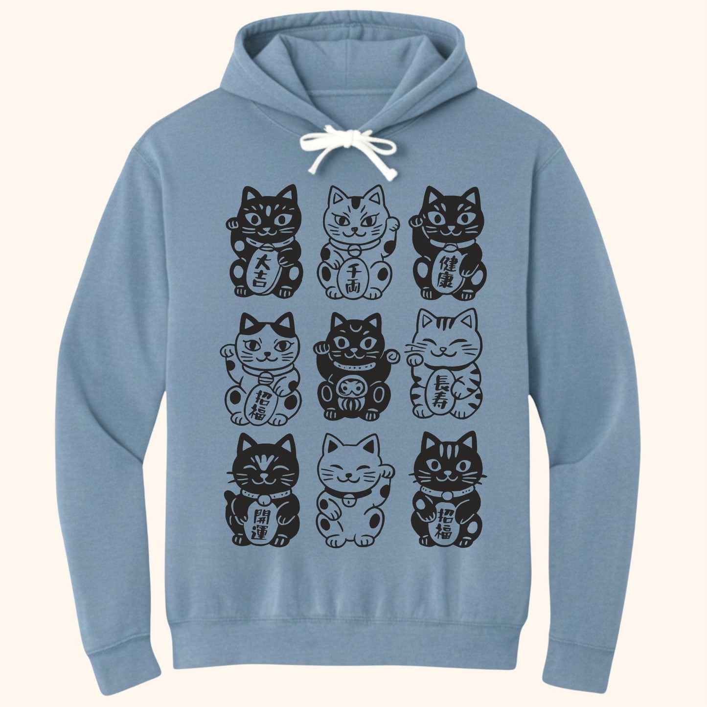 Neko Neko Fortune Squad Hoodie Blue Jean / S 22728047386547168192 Hoodie