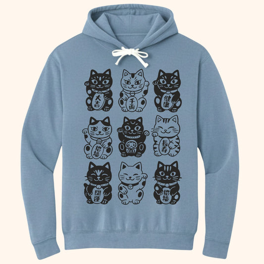 Neko Neko Fortune Squad Hoodie Blue Jean / S 22728047386547168192 Hoodie