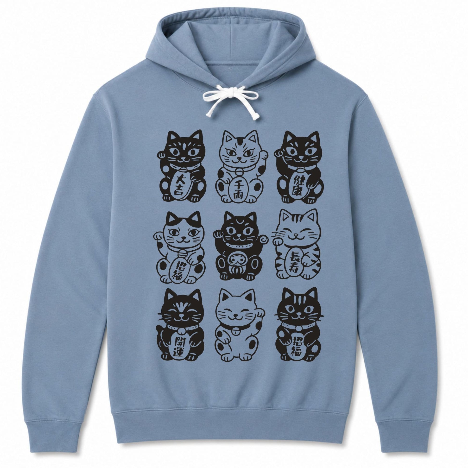 Neko Neko Fortune Squad Hoodie Blue Jean / S 22728047386547168192 Hoodie