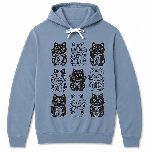 Neko Neko Fortune Squad Hoodie Blue Jean / S 22728047386547168192 Hoodie