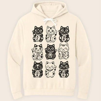 Neko Neko Fortune Squad Hoodie Ivory / S 26705577730838070095 Hoodie