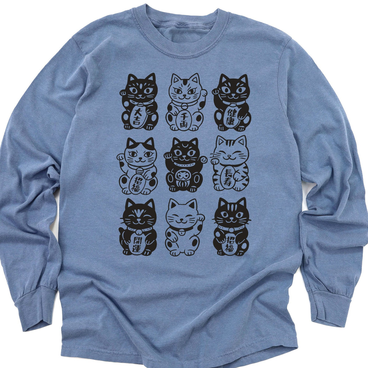 Neko Neko Fortune Squad Long Sleeve Blue Jean / M 19890228409049412270 Long-sleeve