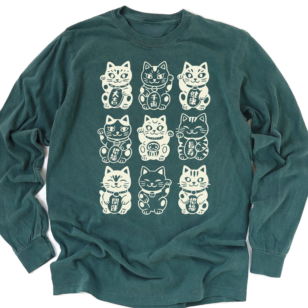 Neko Neko Fortune Squad Long Sleeve Blue Spruce / M 18094916740716518958 Long-sleeve