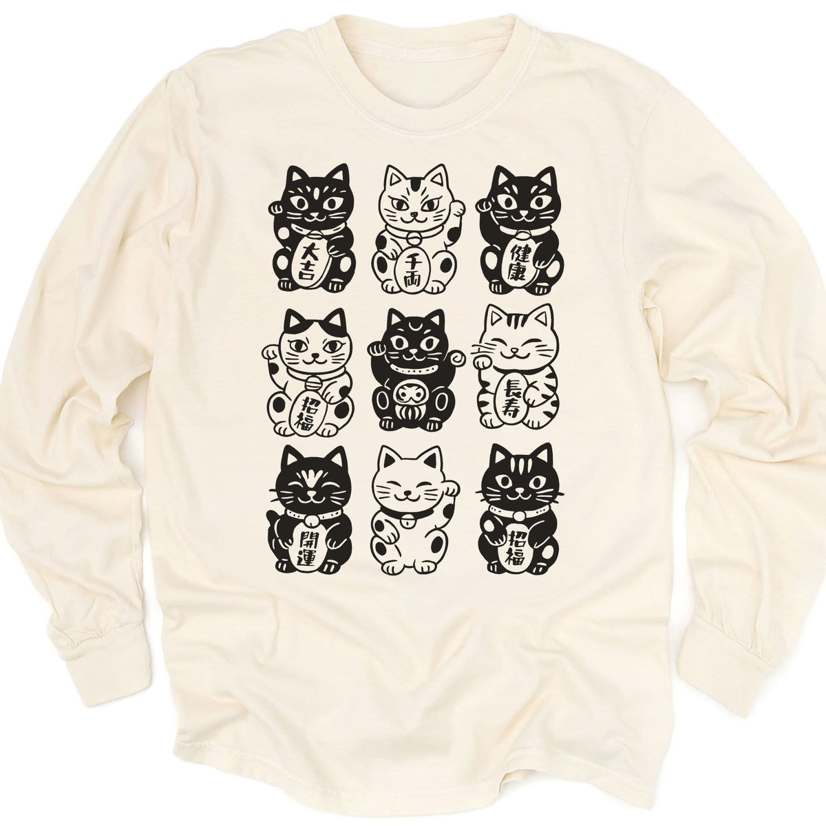 Neko Neko Fortune Squad Long Sleeve Ivory / M 10011701599088832619 Long-sleeve