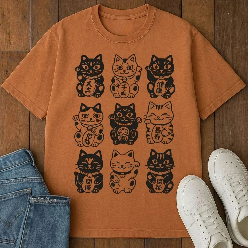 Neko Neko Fortune Squad T-Shirt Yam / S 32664362620241314820 T-Shirt