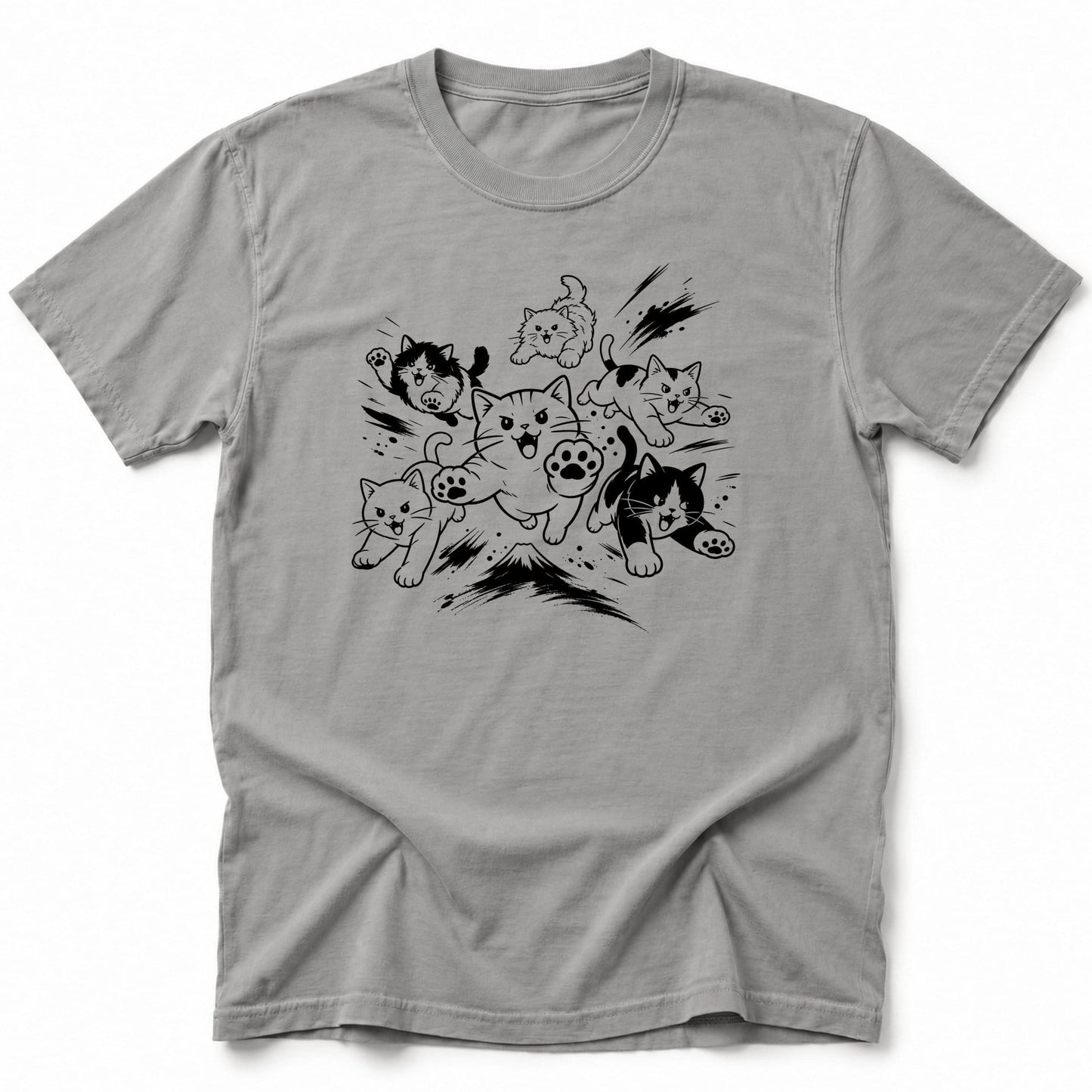 Neko Run T-Shirt Grey / S 16909902942358353704 T-Shirt