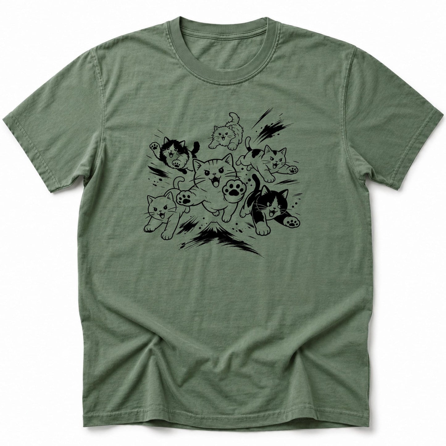 Neko Run T-Shirt Moss / S 84157912345910531170 T-Shirt