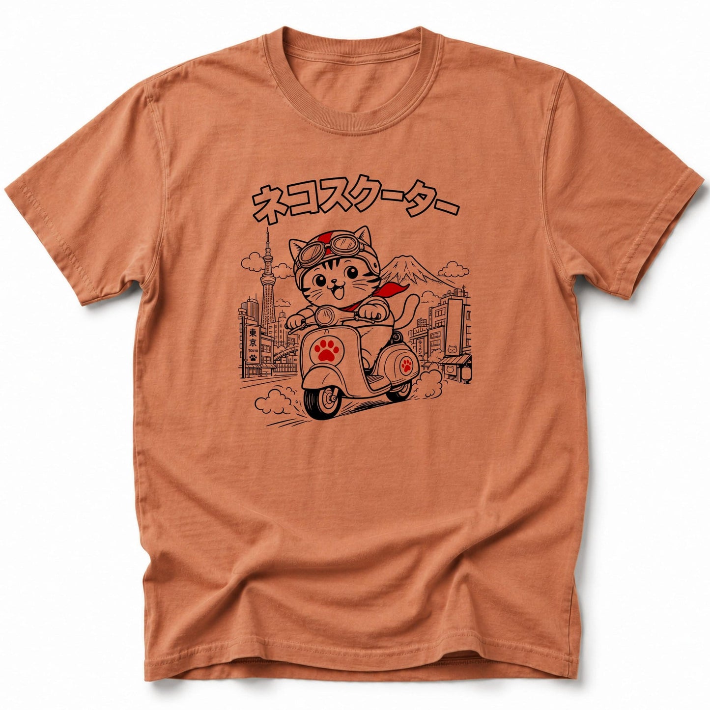 Neko Scooter T-Shirt Yam / S 22407572333155244053 T-Shirt