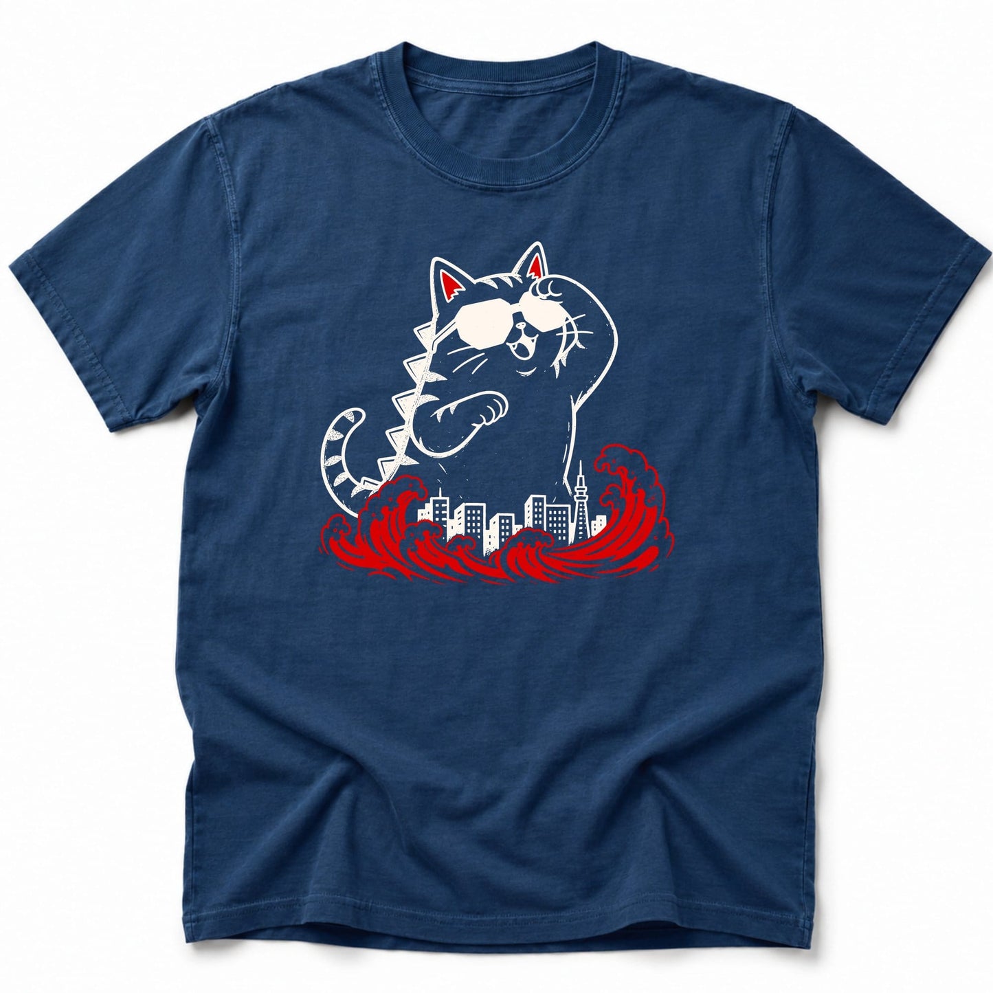 Neko Shades T-Shirt Navy / S 91642938832639385675 T-Shirt