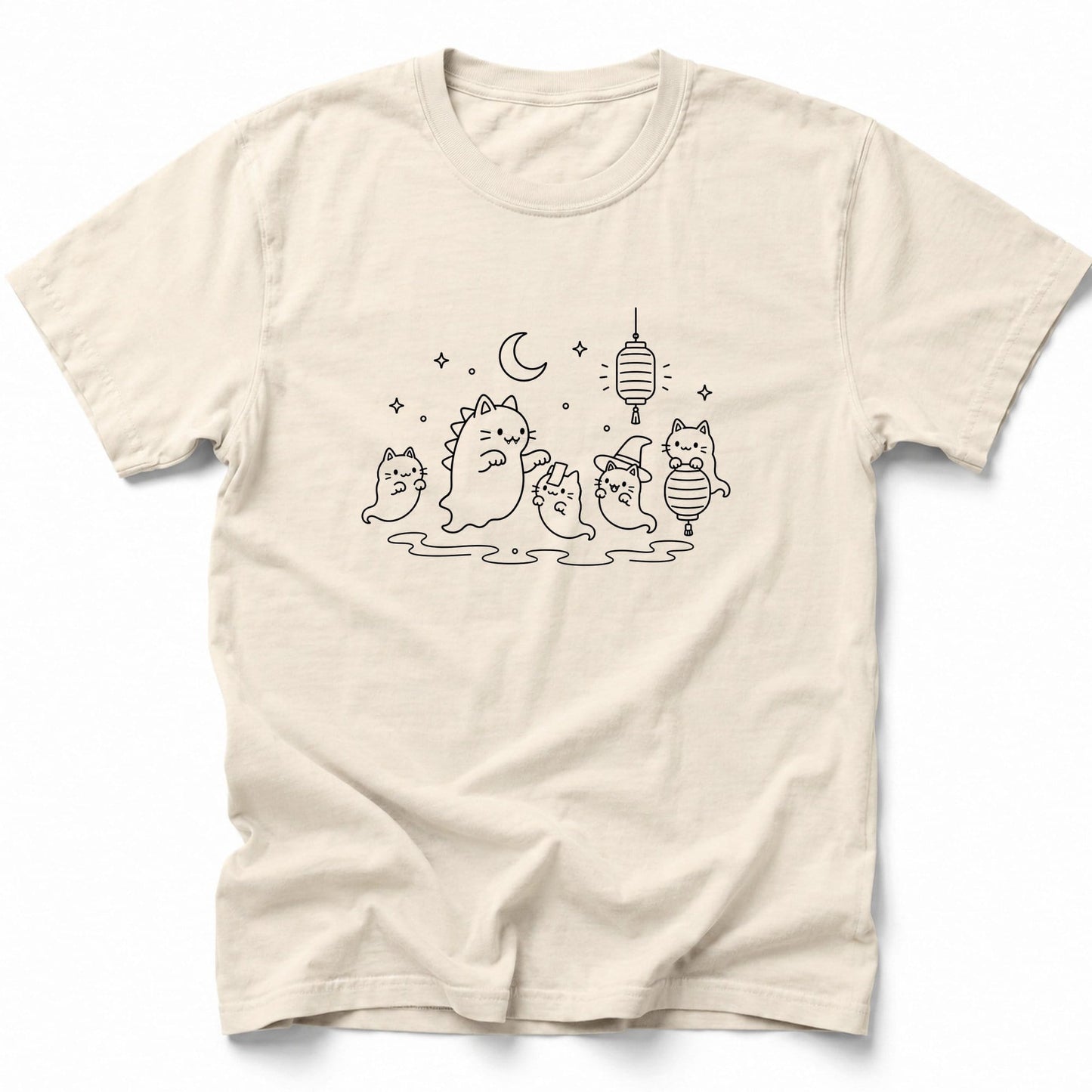 Neko Spooky Night T-Shirt Ivory / S 70824808197275292229 T-Shirt