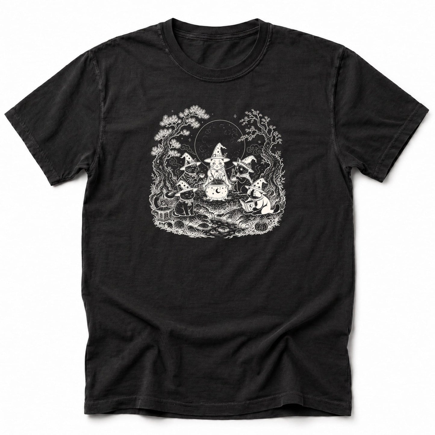 Neko Witches T-Shirt Black / S 67687043995369228505 T-Shirt