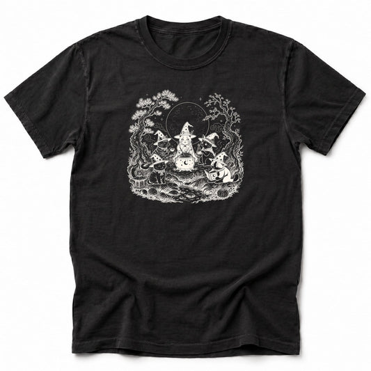 Neko Witches T-Shirt Black / S 67687043995369228505 T-Shirt