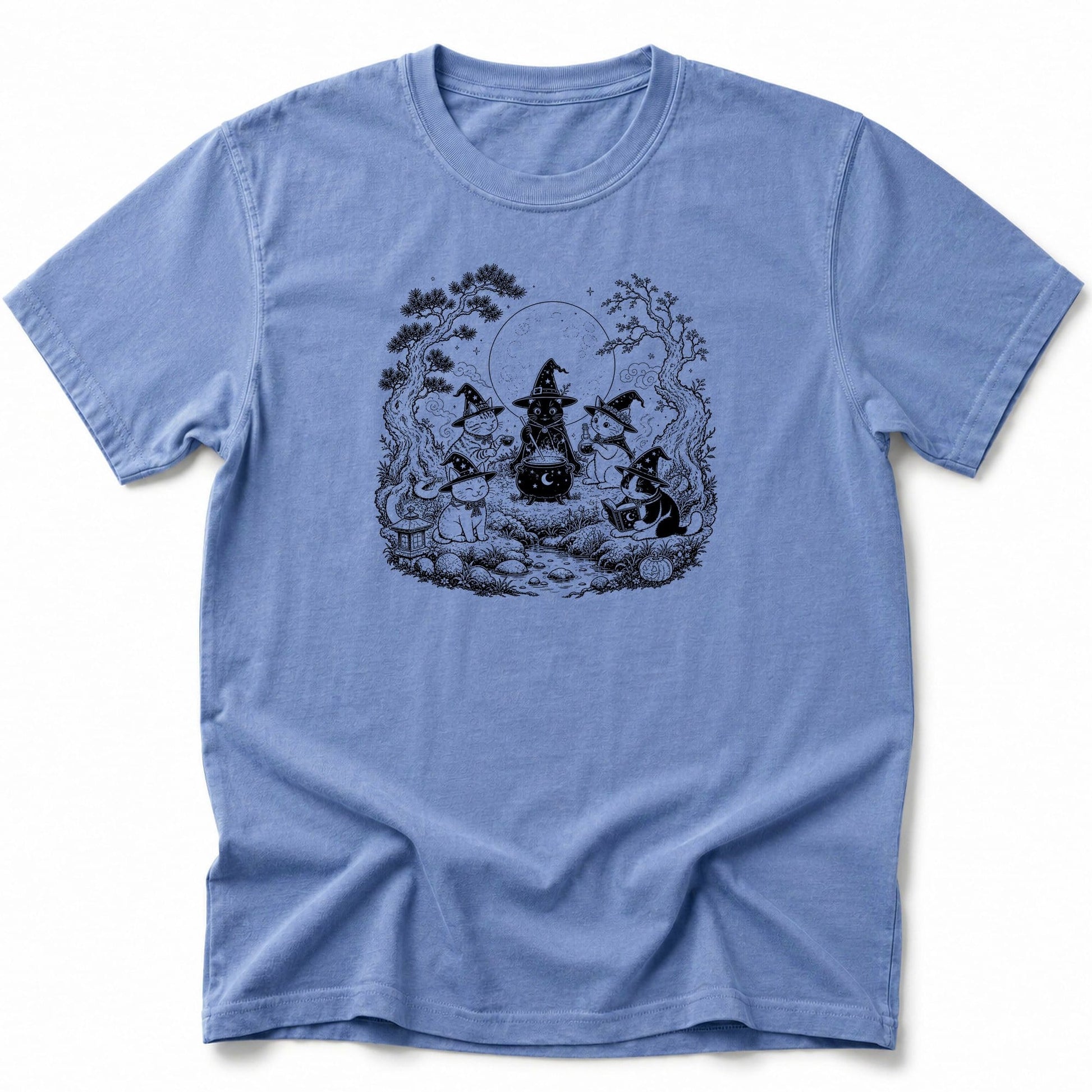 Neko Witches T-Shirt Blue Jean / S 30055434659348339730 T-Shirt