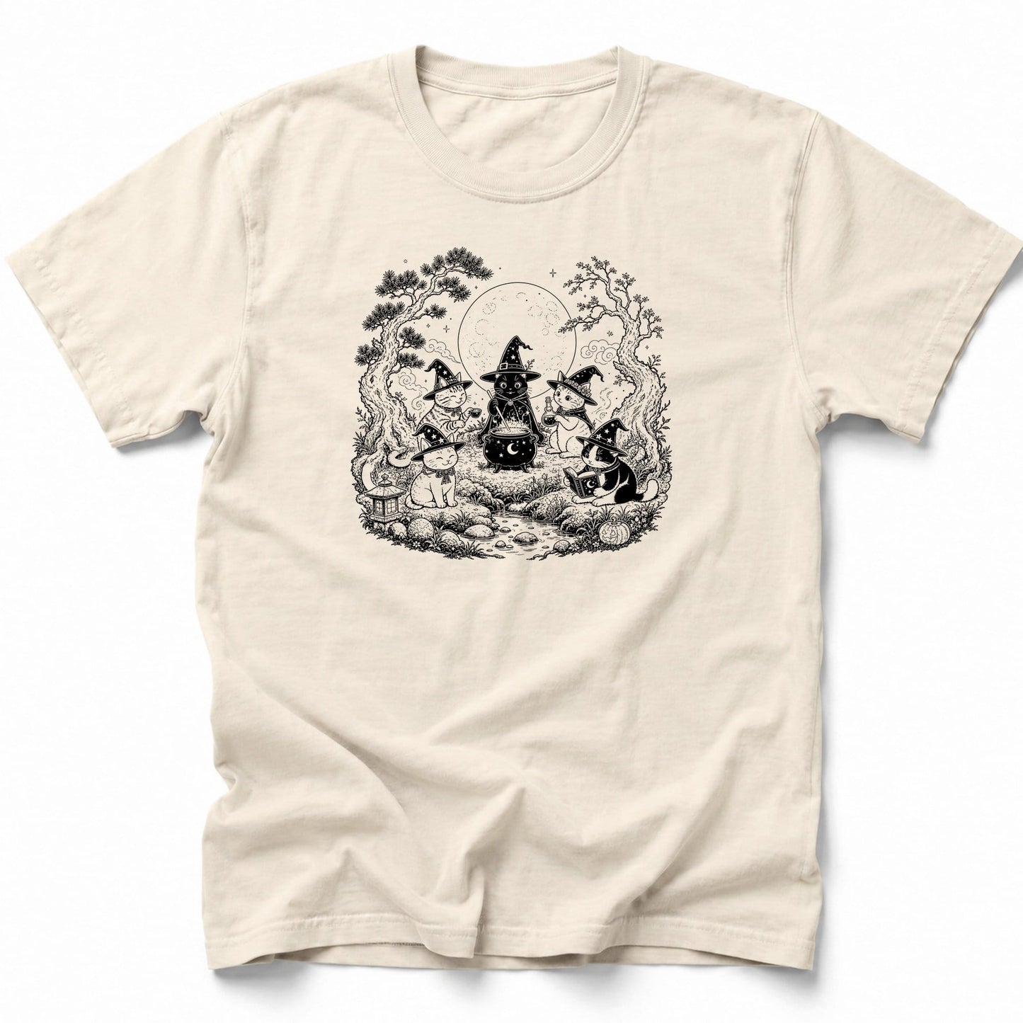 Neko Witches T-Shirt Ivory / S 15709857334615260783 T-Shirt