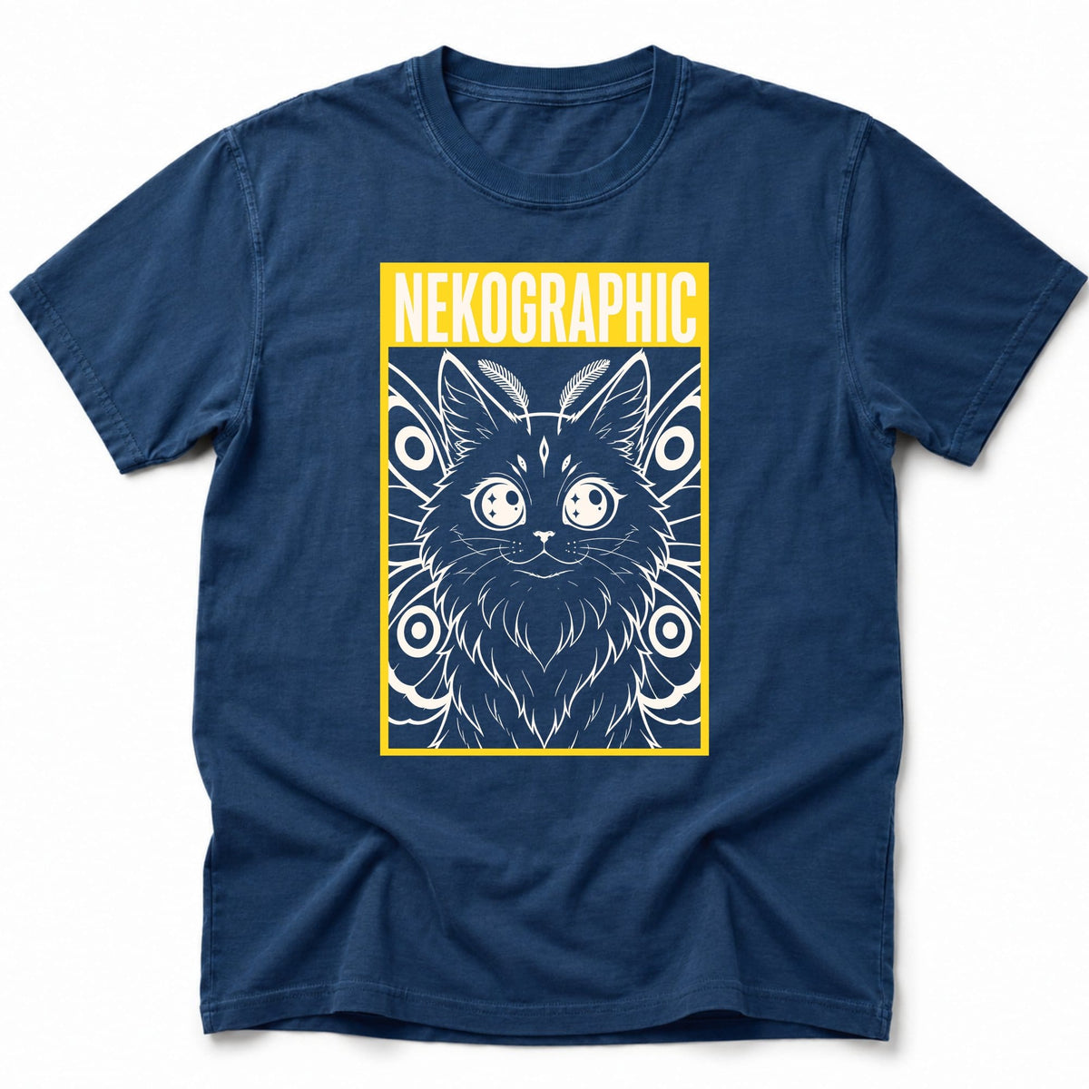 Nekographic T-Shirt Navy / S 17904552531279365906 T-Shirt