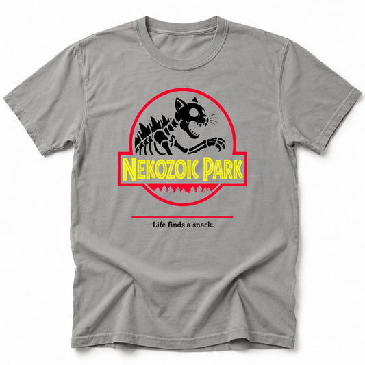 Nekozoic Park T-Shirt Grey / S 15421196373641888527 T-Shirt
