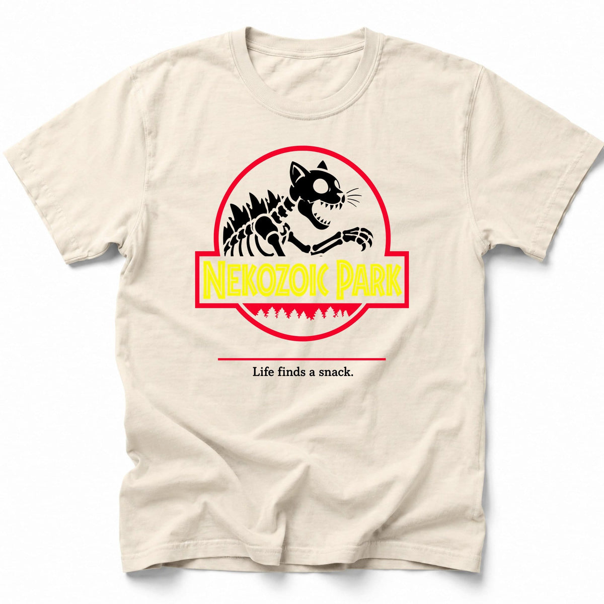 Nekozoic Park T-Shirt Ivory / S 16818409865369497978 T-Shirt
