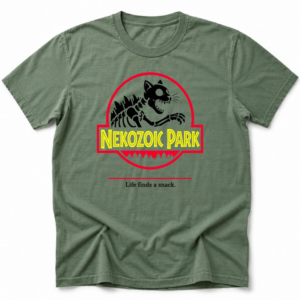 Nekozoic Park T-Shirt Moss / S 28456461946162266677 T-Shirt