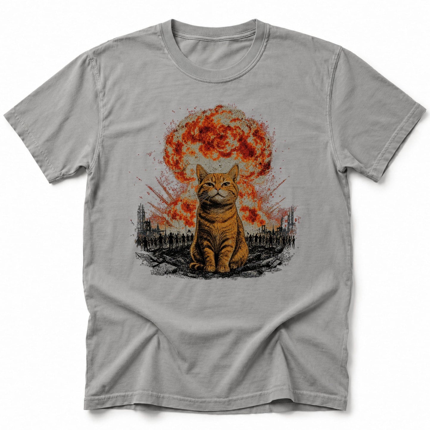 Never Look T-Shirt Grey / S 74745287232752564508 T-Shirt