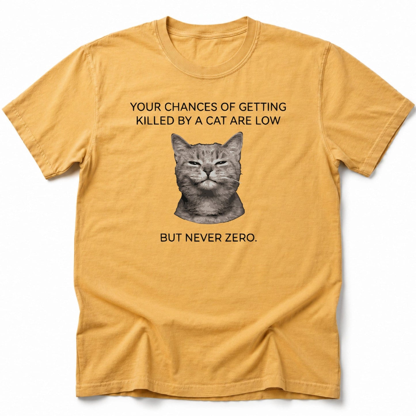 Never Zero T-Shirt Mustard / S 10606847593712520406 T-Shirt