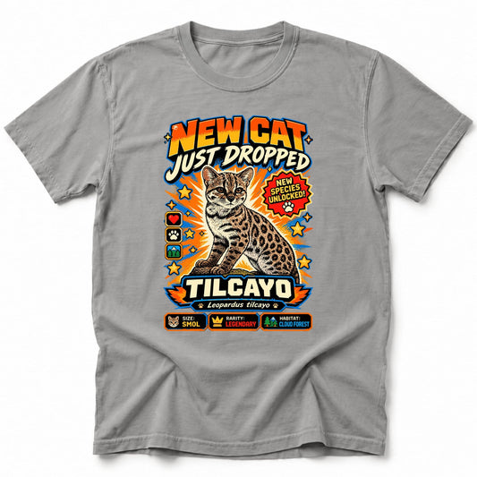 New Cat Drop T-Shirt Grey / S 15038533135472958223 T-Shirt