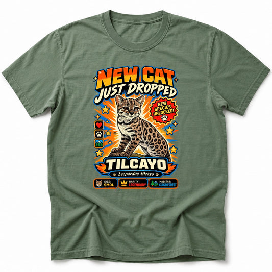 New Cat Drop T-Shirt Moss / S 28287359315167722856 T-Shirt