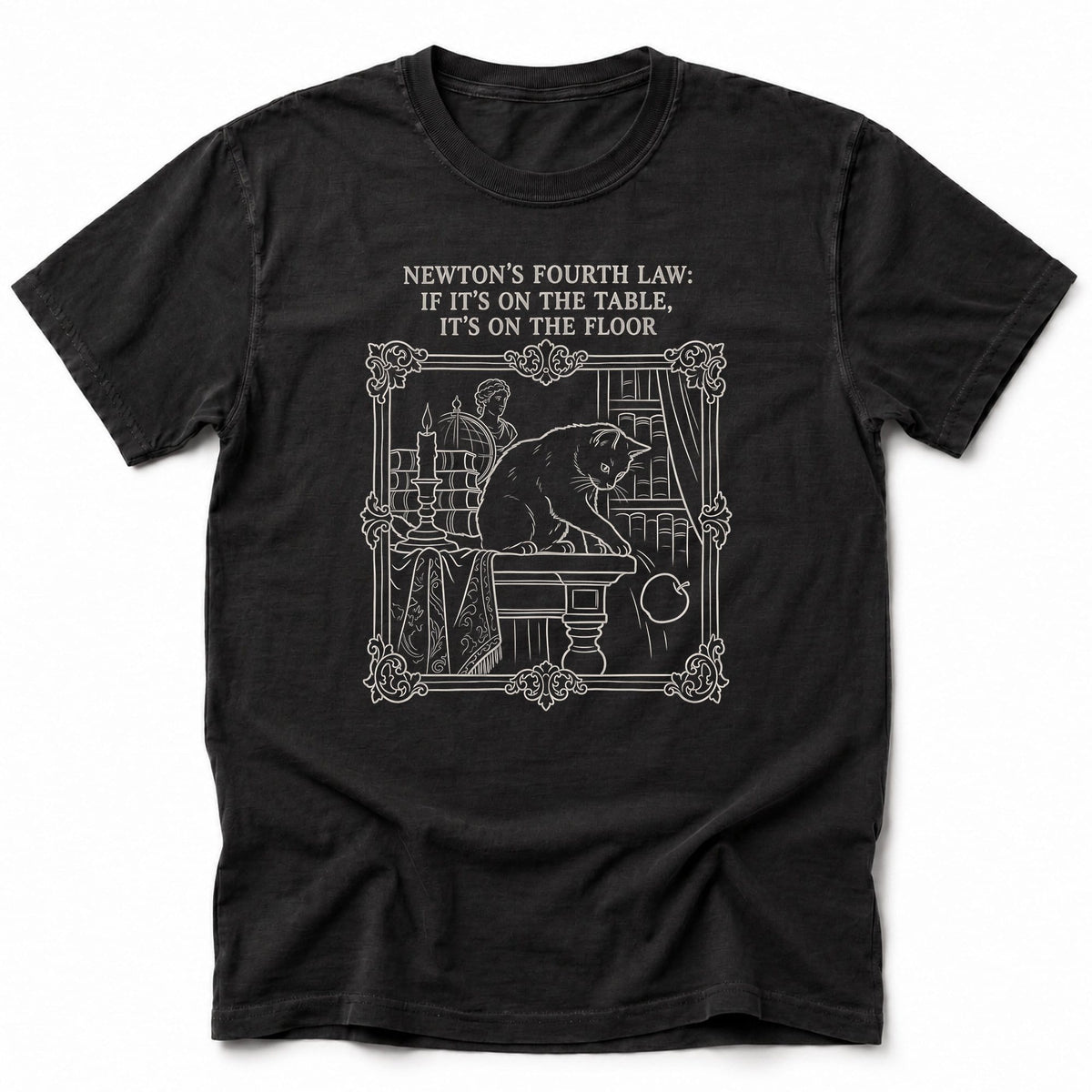 Newton's Fourth Law T-Shirt Black / S 65557812665273154185 T-Shirt