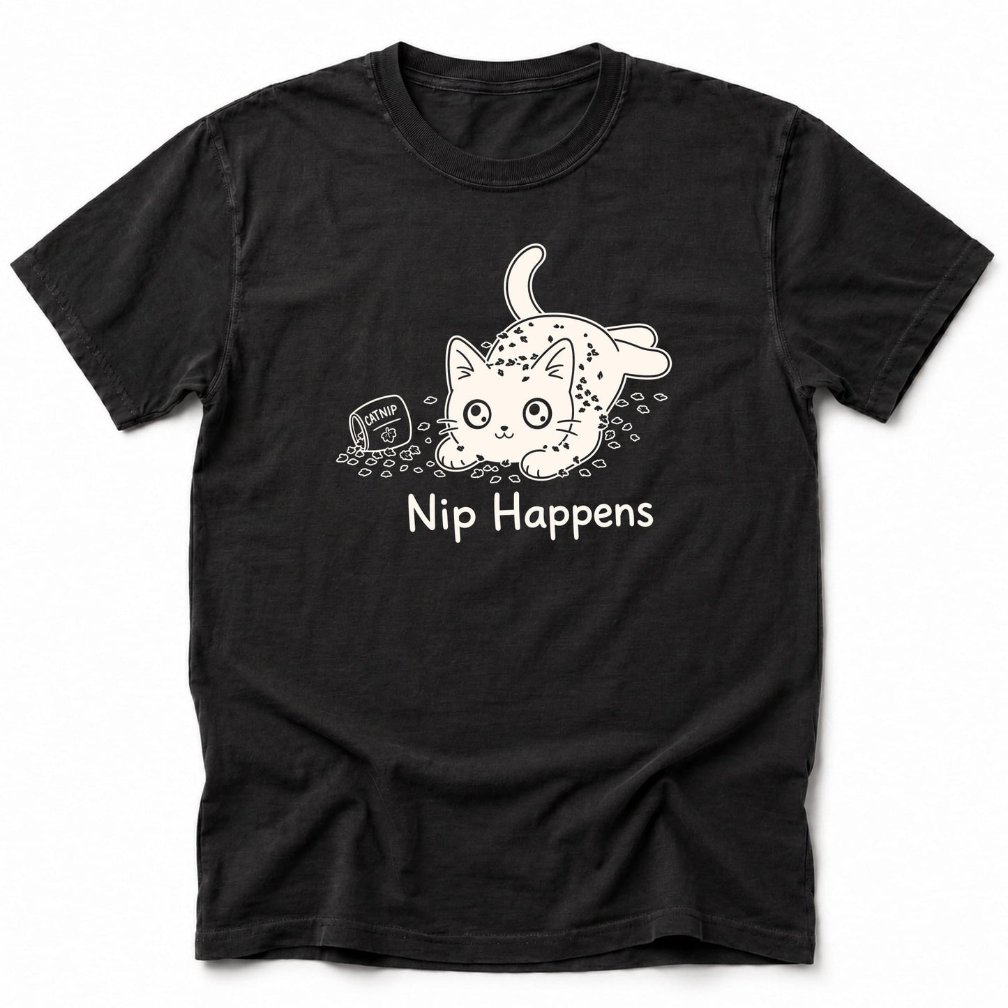 Nip Happens T-Shirt Black / S 14969777425854763693 T-Shirt