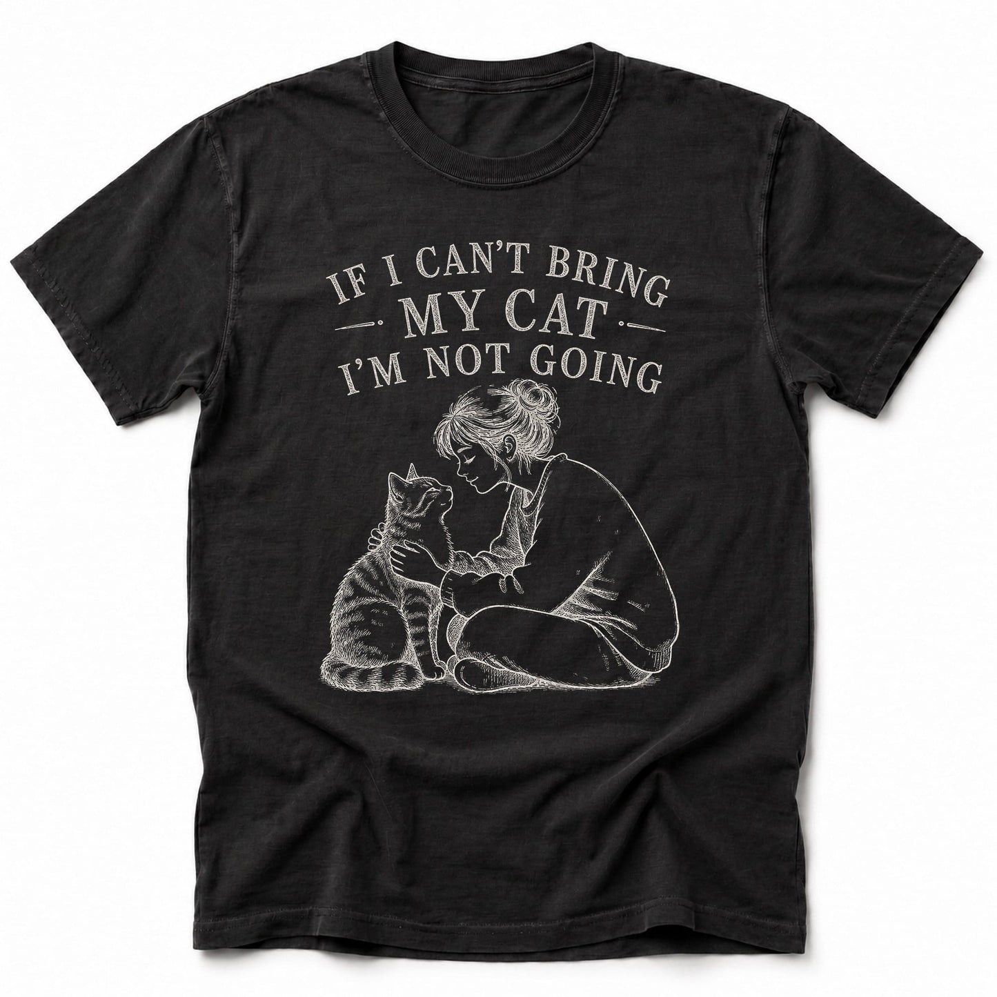 No Cat No T-Shirt Black / S 13150267009346702866 T-Shirt