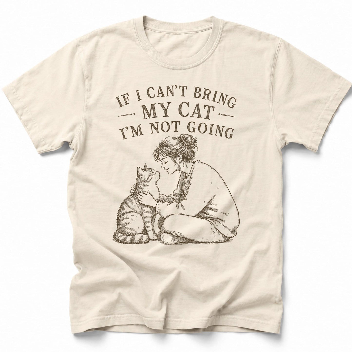 No Cat No T-Shirt Ivory / S 16993249653498636090 T-Shirt