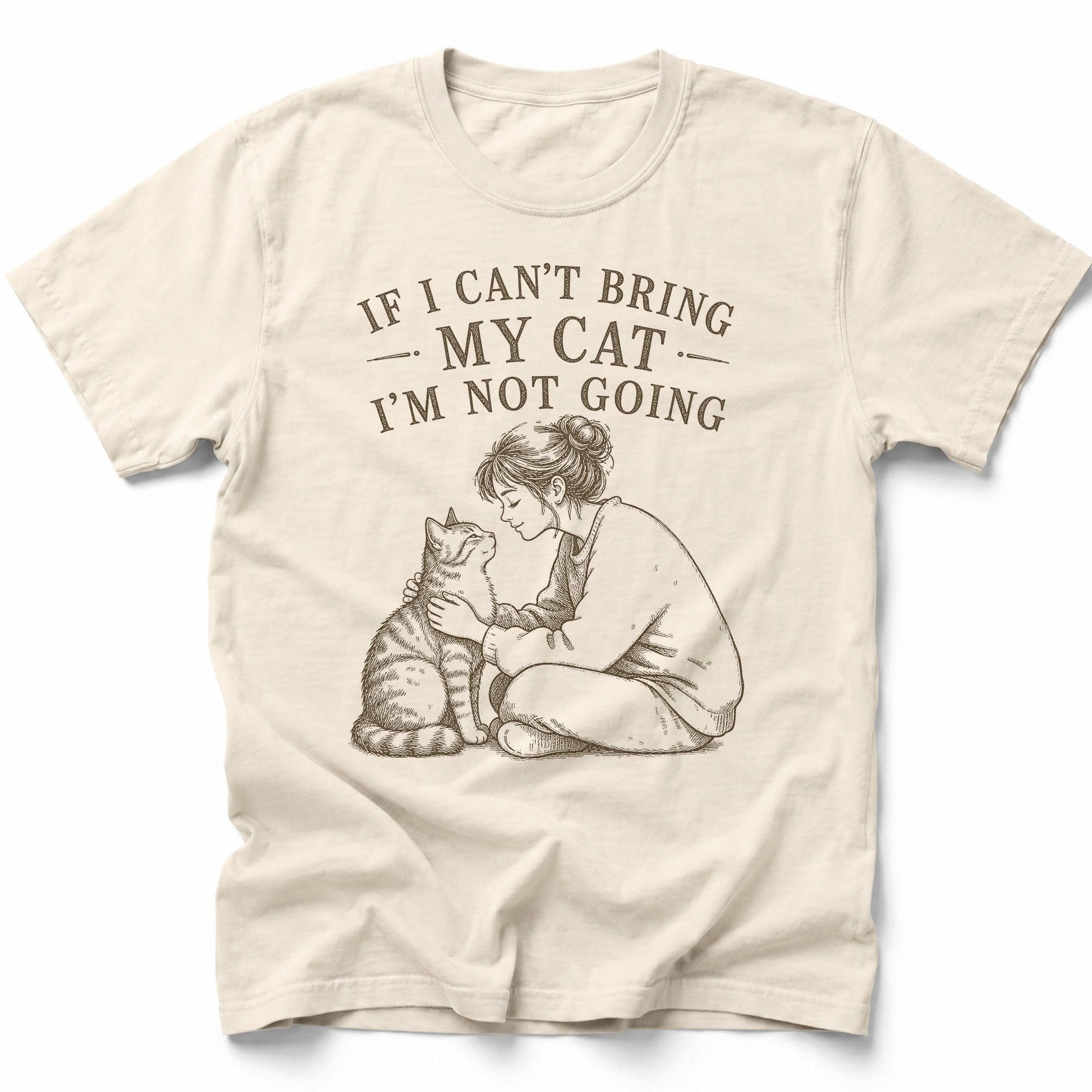 No Cat No T-Shirt Ivory / S 16993249653498636090 T-Shirt