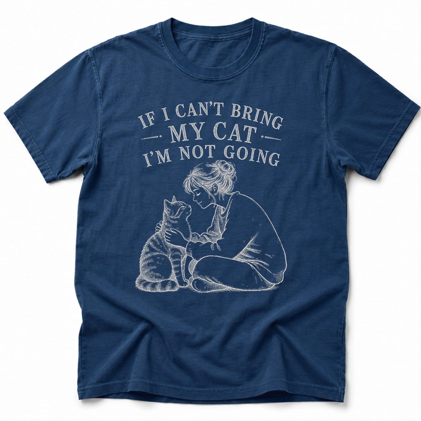 No Cat No T-Shirt Navy / S 79735128225728448340 T-Shirt