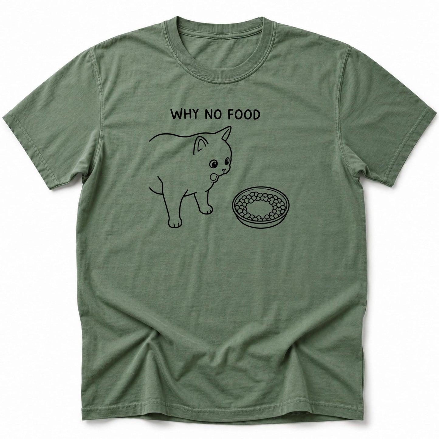 No Food T-Shirt Moss / S 44250366539273945835 T-Shirt