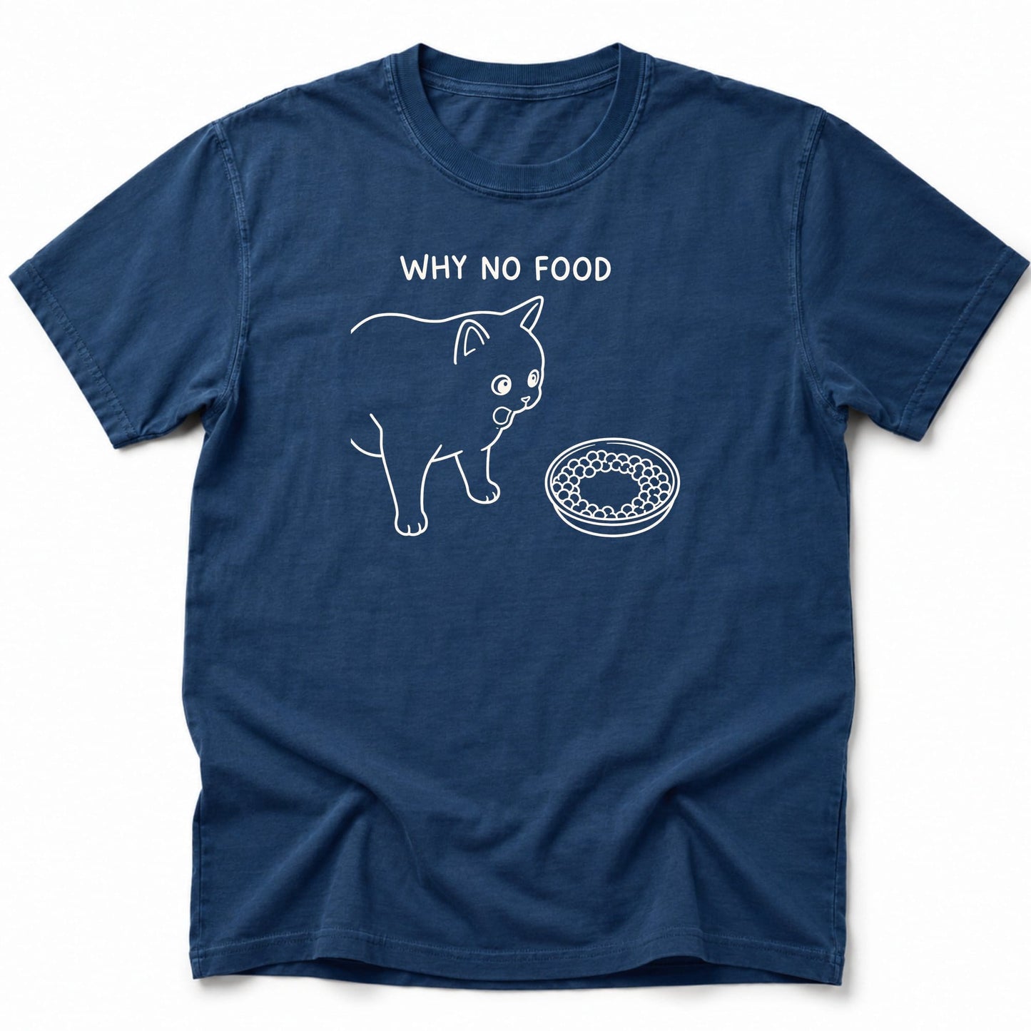 No Food T-Shirt Navy / S 13899185901359703611 T-Shirt